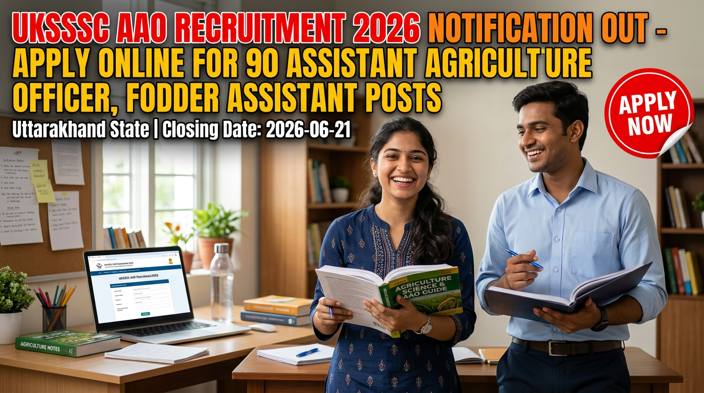 UKSSSC Assistant Agriculture Officer Recruitment 2026 notification cover