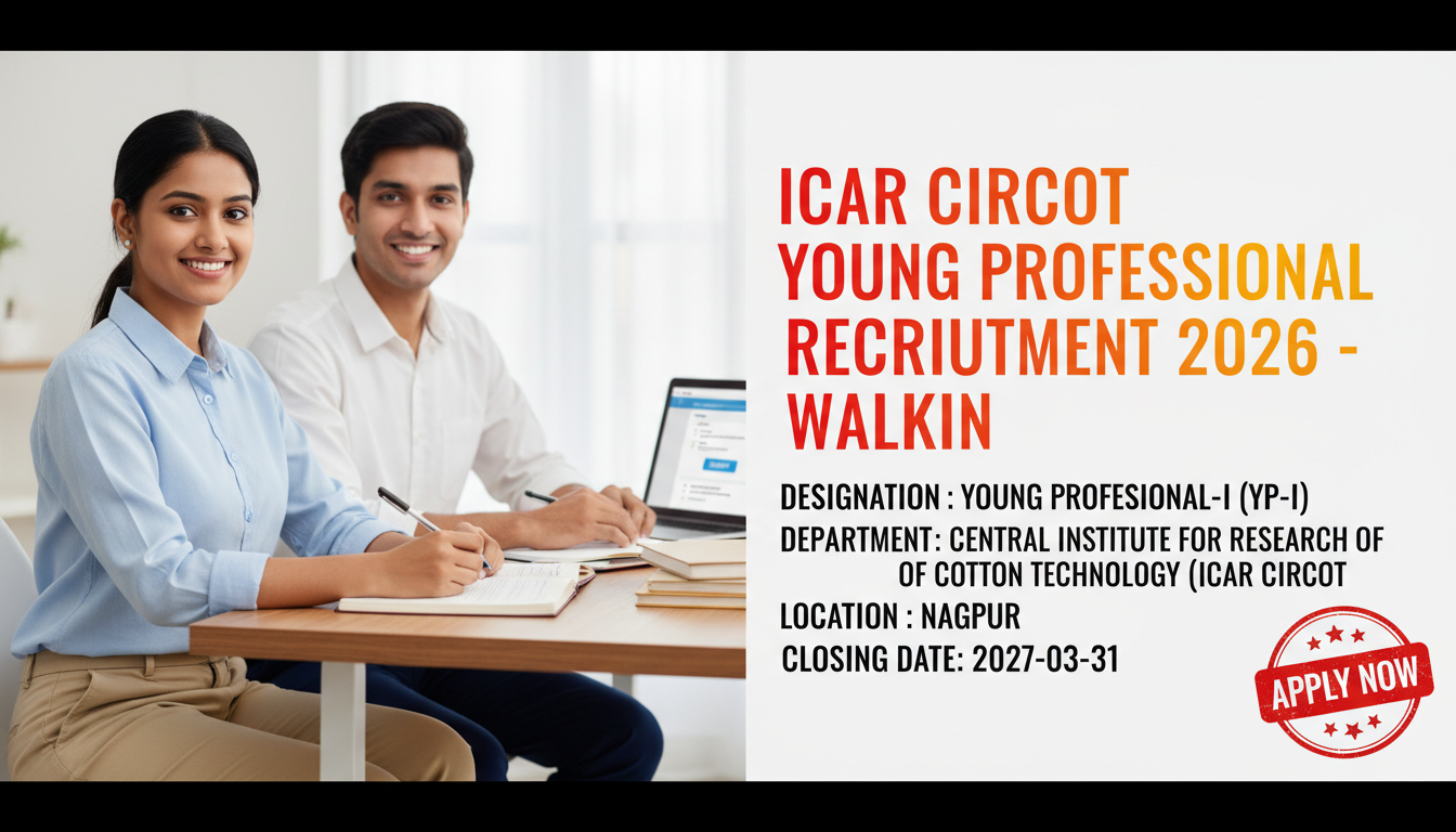 ICAR CIRCOT Young Professional Recruitment