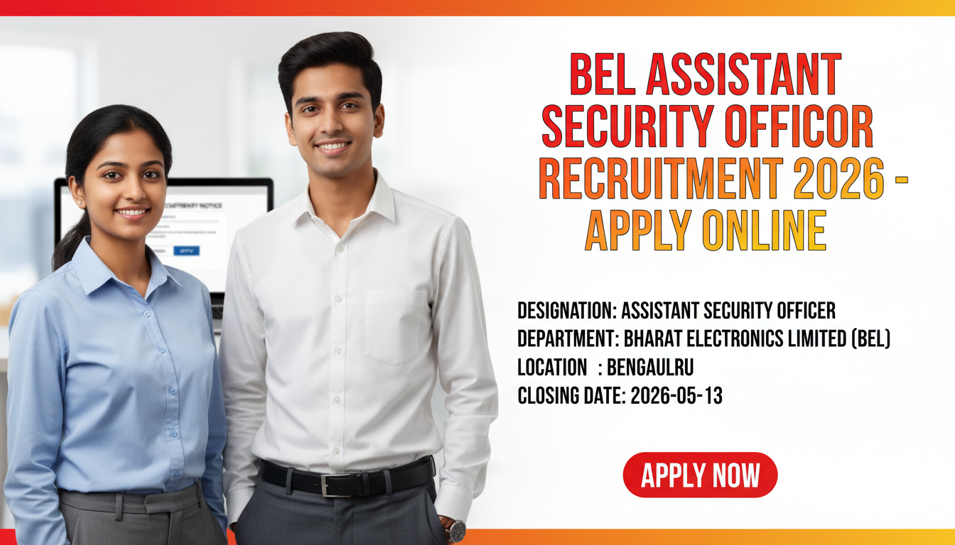 Bharat Electronics Limited (BEL) Assistant Security Officer recruitment