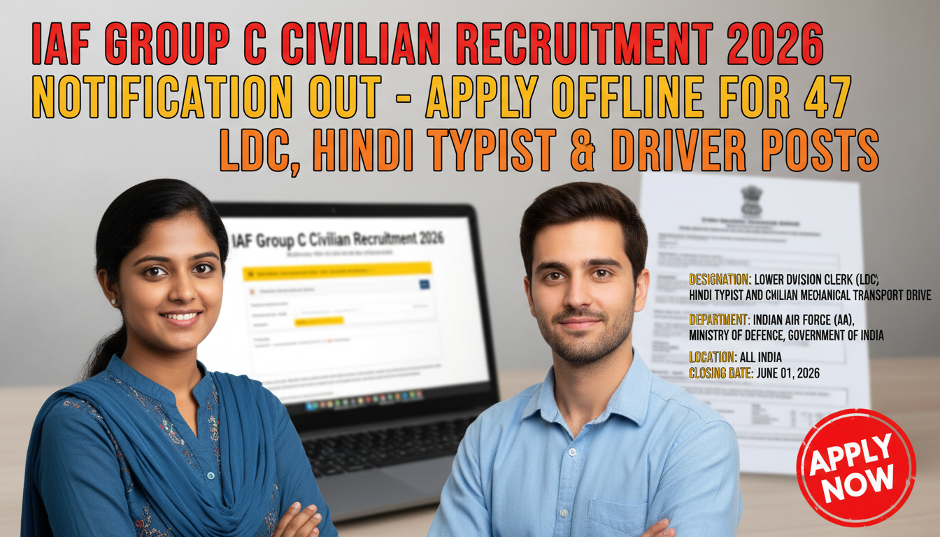 Indian Air Force Group C Civilian Recruitment 2026