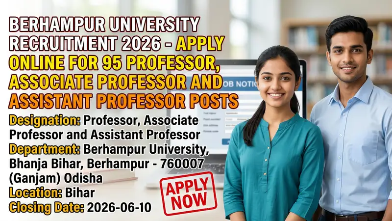 Berhampur University Professor, Associate Professor, Assistant Professor recruitment