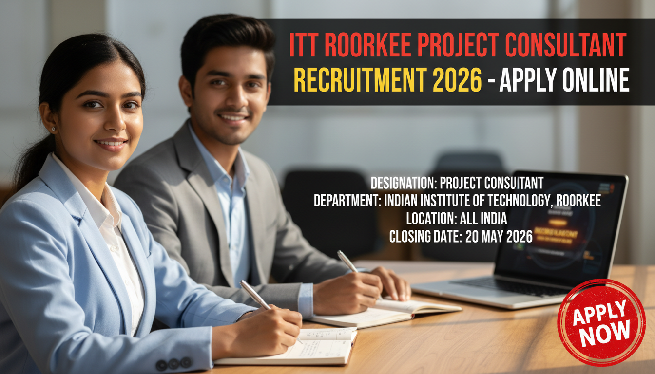 IIT Roorkee Project Consultant recruitment