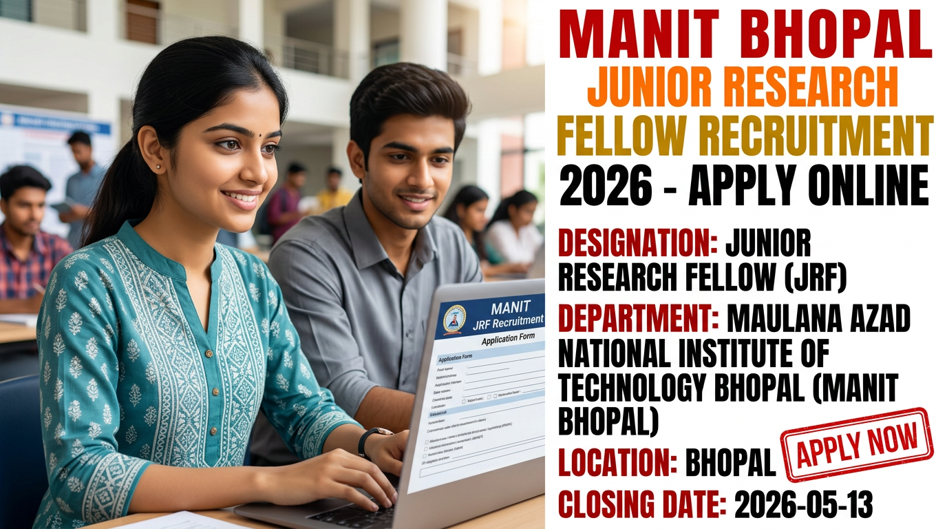 Maulana Azad National Institute of Technology Bhopal Junior Research Fellow recruitment