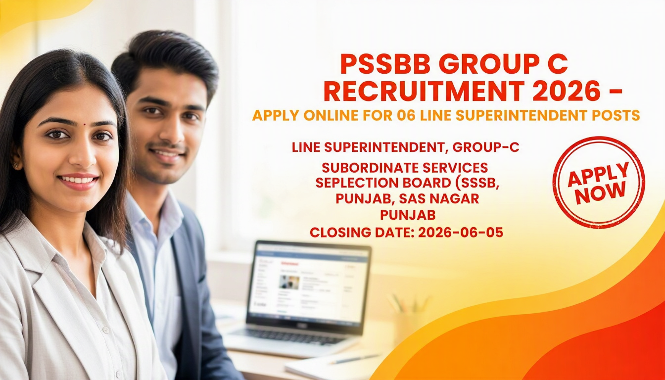 PSSSB Line Superintendent recruitment 2026