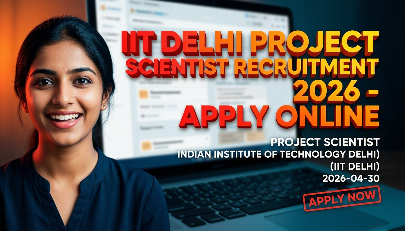 IIT Delhi Project Scientist recruitment