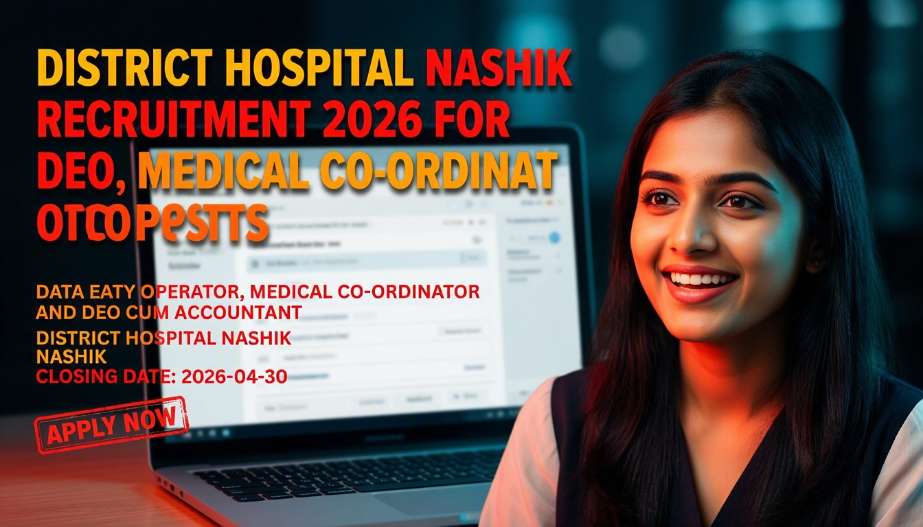 District Hospital Nashik Recruitment 2026