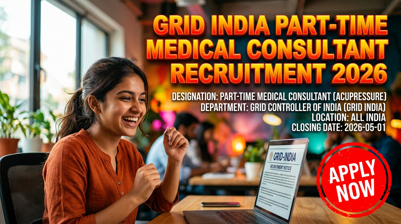 Grid Controller of India (GRID India) Part-time Medical Consultant recruitment