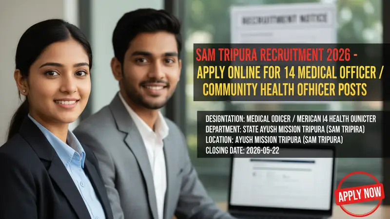SAM Tripura Medical Officer Community Health Officer recruitment 2026 notification
