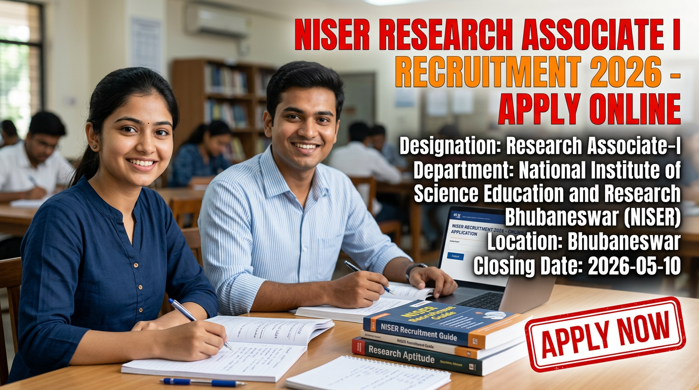 NISER Research Associate I Recruitment 2026