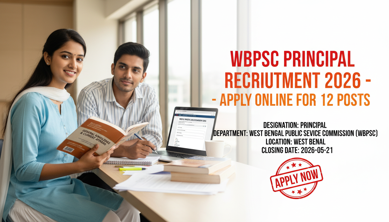 West Bengal Public Service Commission (WBPSC) Principal recruitment