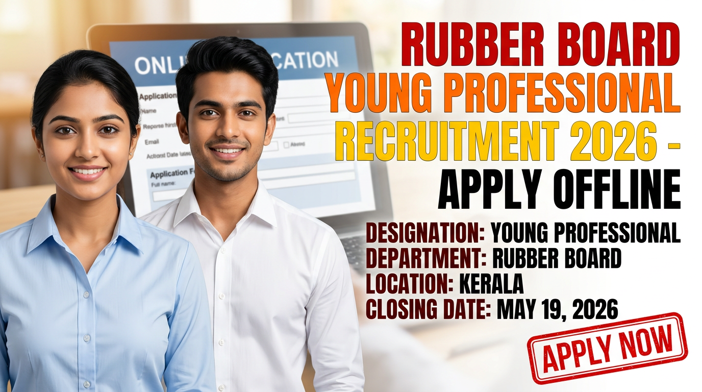 Rubber Board Young Professional Recruitment 2026