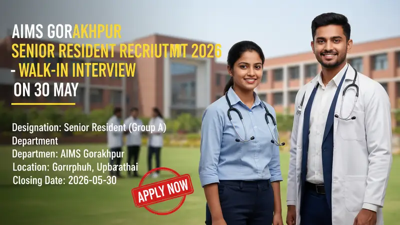 AIIMS Gorakhpur Senior Resident Recruitment 2026 notification for 27 medical positions