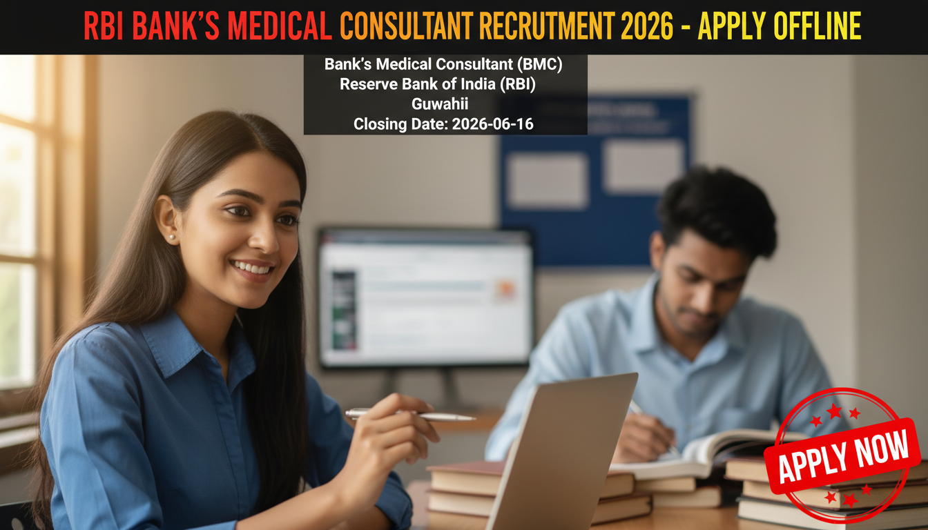 Reserve Bank of India (RBI) Bank's Medical Consultant recruitment