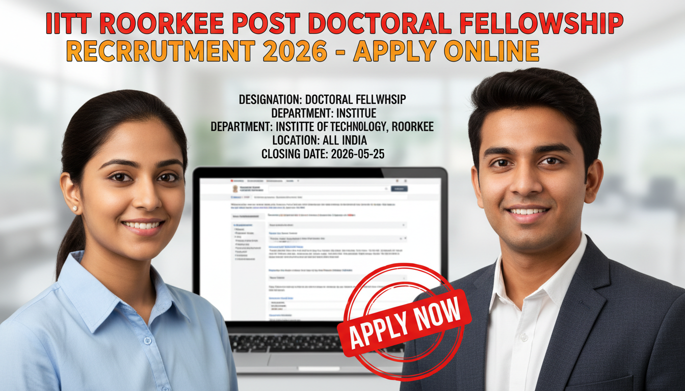 IIT Roorkee Post Doctoral Fellowship recruitment