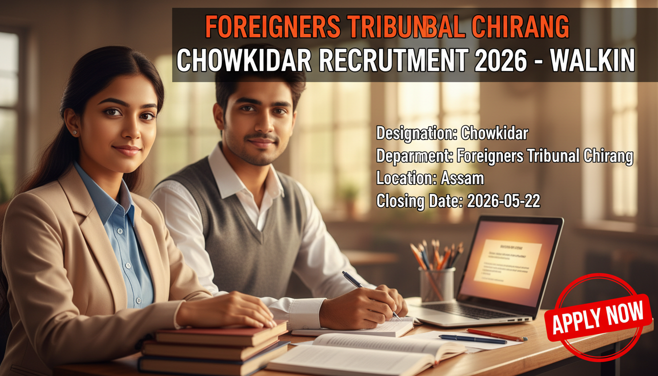 Foreigners Tribunal Chirang Chowkidar recruitment