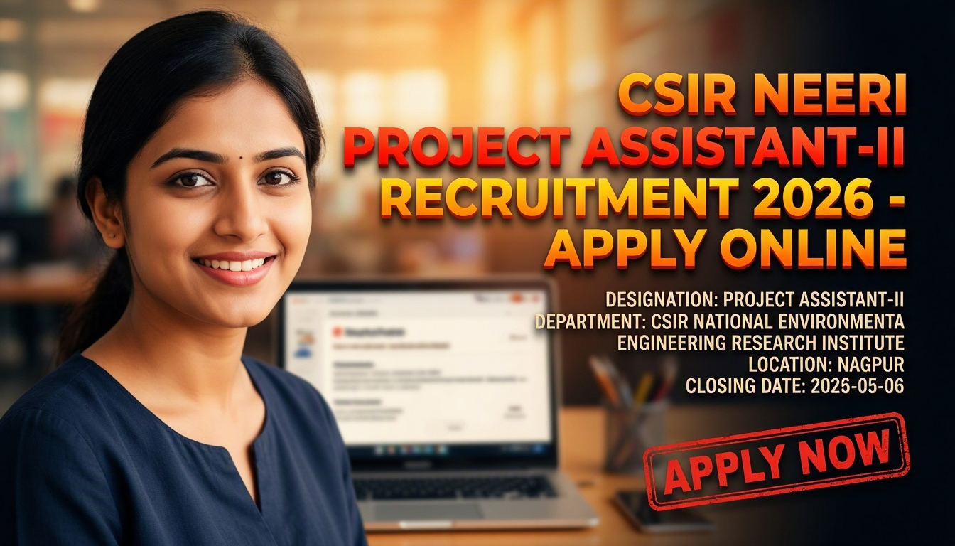 CSIR NEERI Project Assistant-II Recruitment 2026
