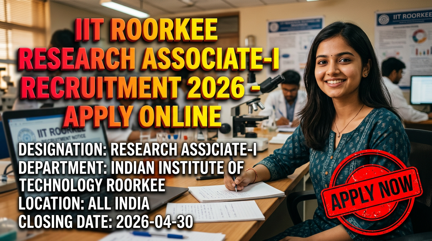 IIT Roorkee Research Associate-I recruitment
