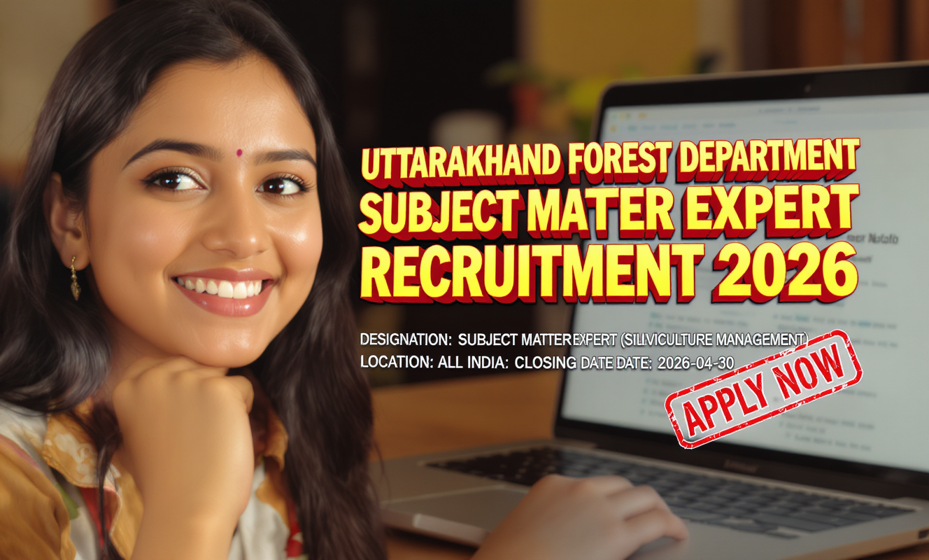 Uttarakhand Forest Department Subject Matter Expert Recruitment 2026