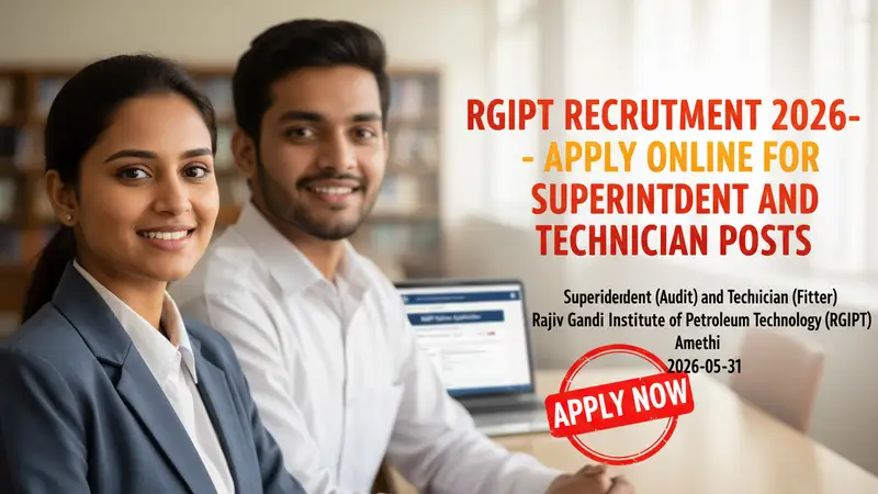 Rajiv Gandhi Institute of Petroleum Technology (RGIPT) recruitment for Superintendent and…
