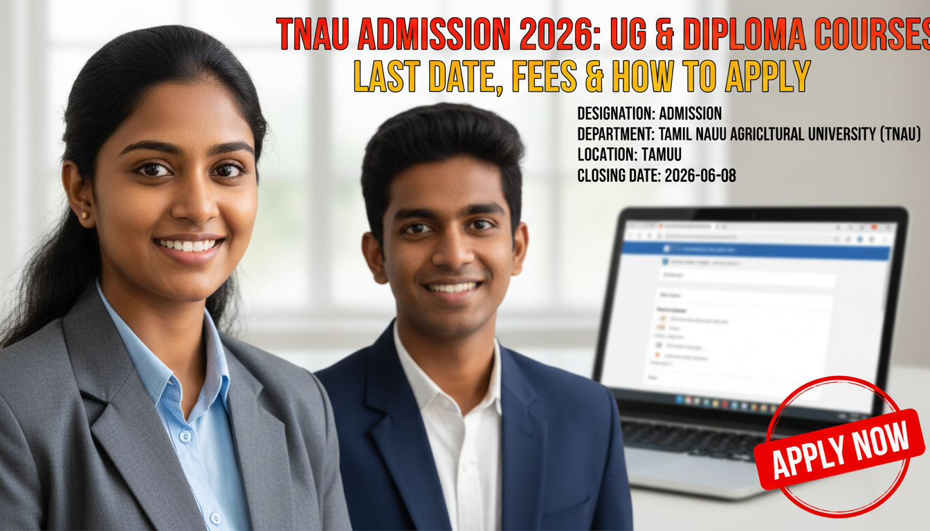 Tamil Nadu Agricultural University (TNAU) Admission 2026