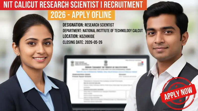 National Institute of Technology Calicut Research Scientist I recruitment