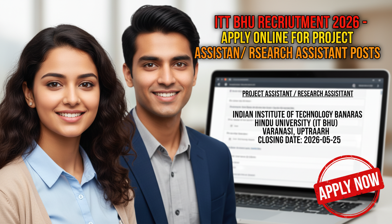 IIT BHU Project Assistant / Research Assistant recruitment