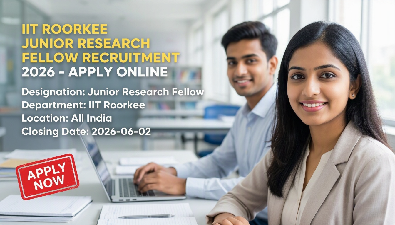 IIT Roorkee Junior Research Fellow recruitment 2026 notification
