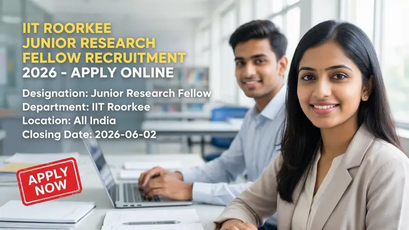 IIT Roorkee Junior Research Fellow recruitment 2026 notification