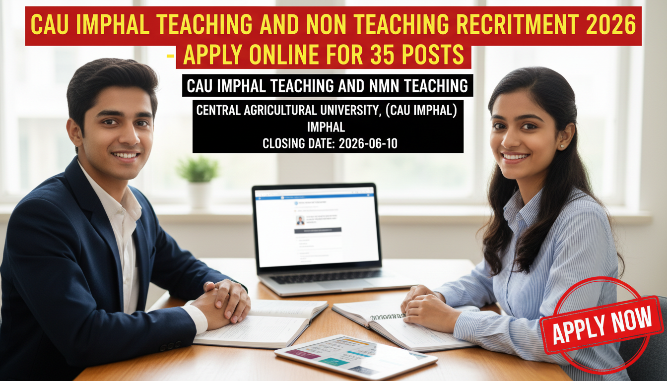 Central Agricultural University Imphal (CAU Imphal) recruitment