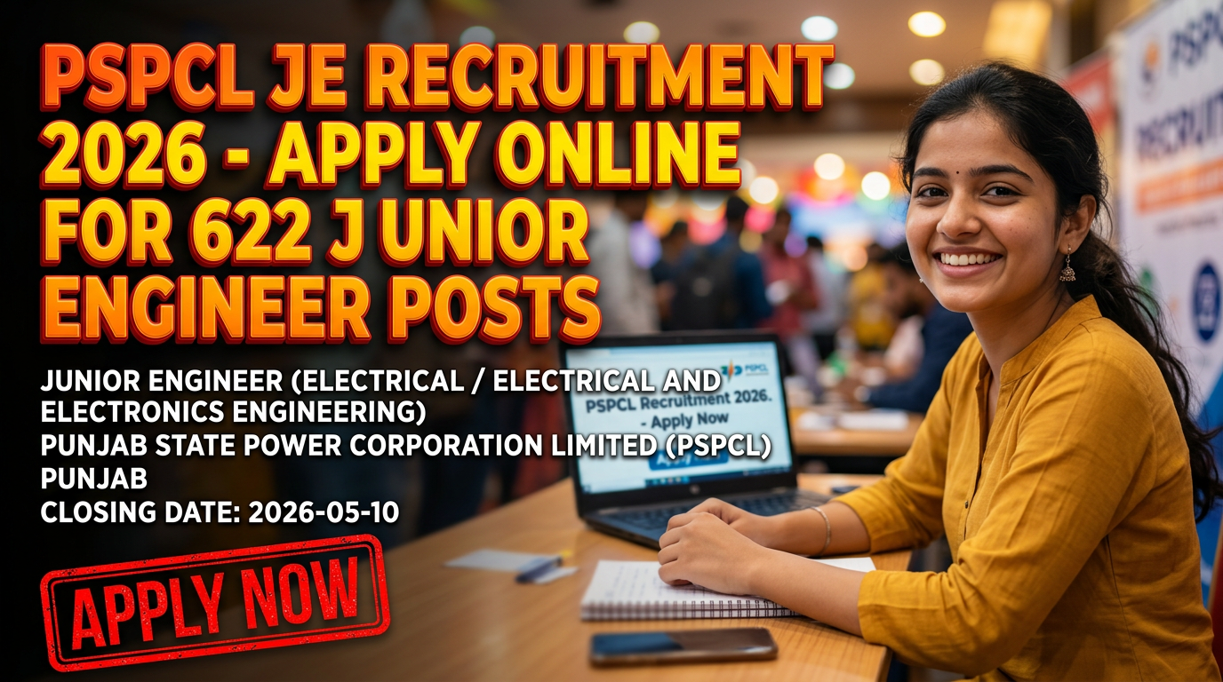 PSPCL Junior Engineer Recruitment 2026