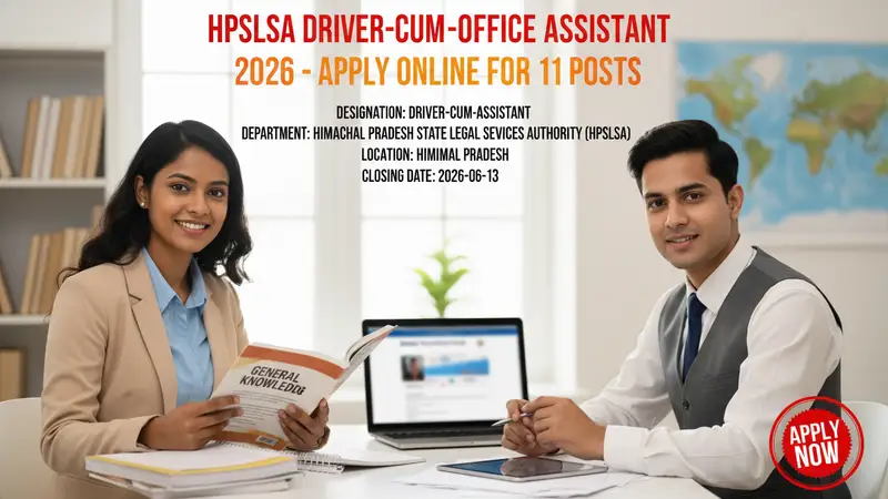 Himachal Pradesh State Legal Services Authority Driver-cum-Office Assistant recruitment
