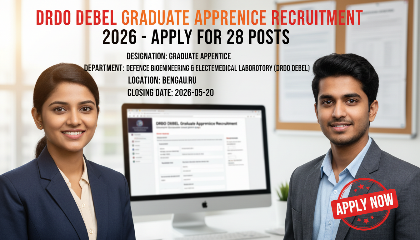 DRDO DEBEL Graduate Apprentice Recruitment 2026