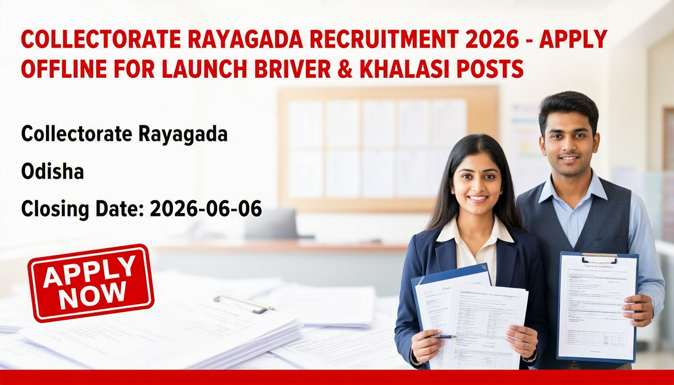 Collectorate Rayagada Launch Driver and Khalasi recruitment 2026 official notification