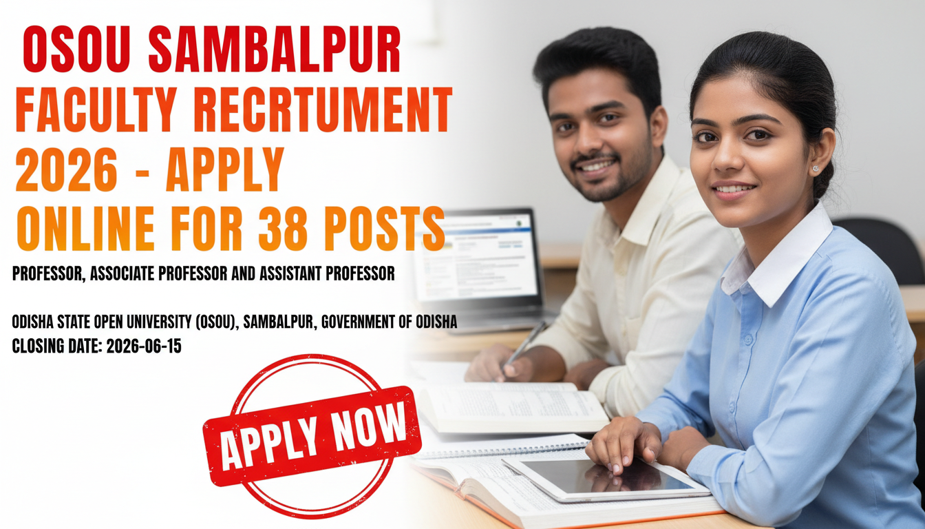 OSOU Sambalpur Faculty Recruitment 2026