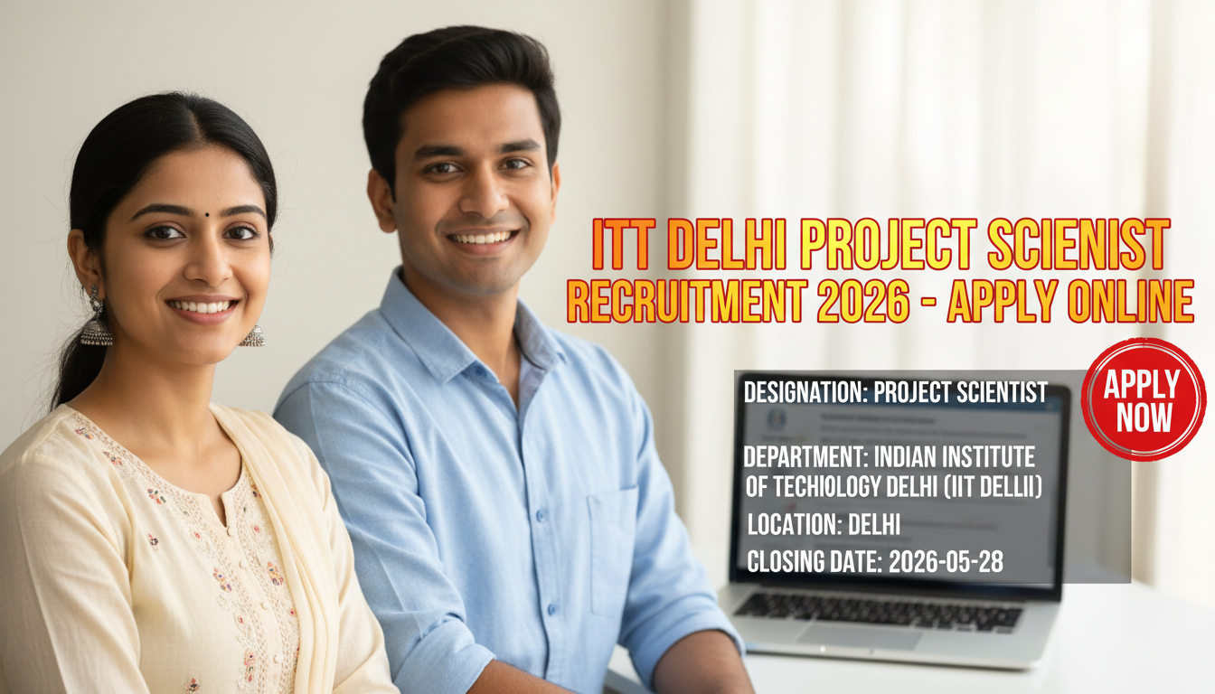 IIT Delhi Project Scientist recruitment