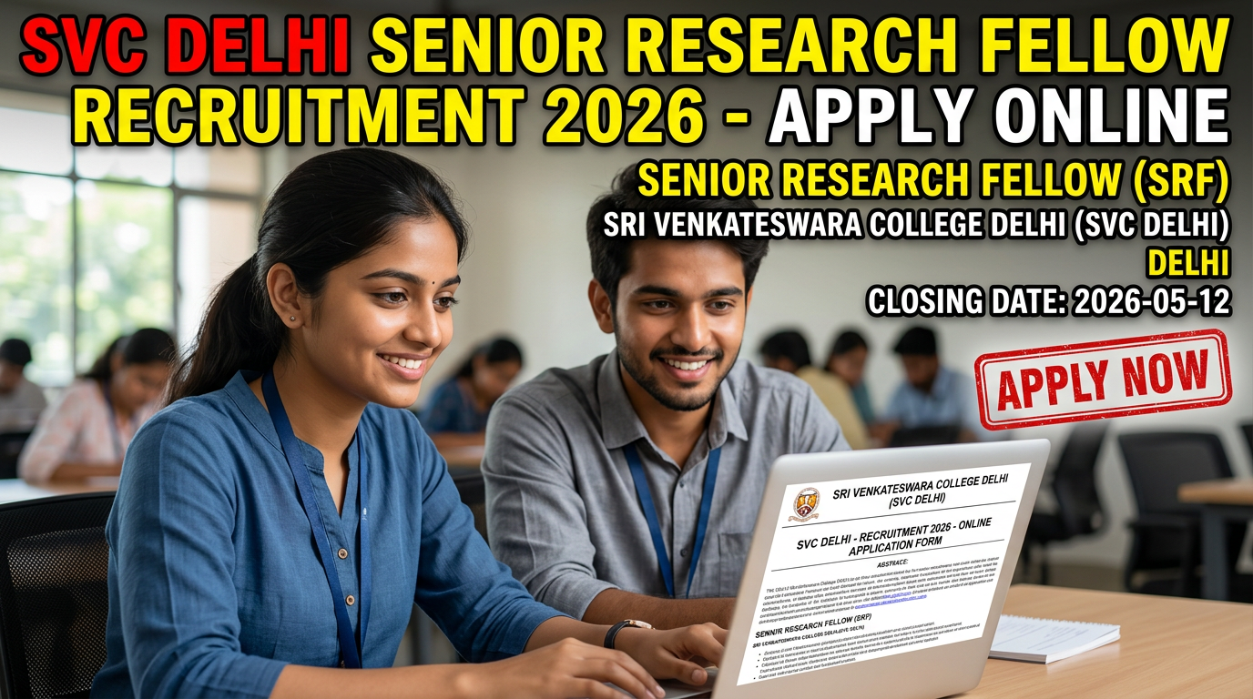 Sri Venkateswara College Delhi Senior Research Fellow recruitment