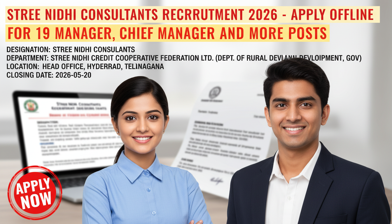 Stree Nidhi Consultants Recruitment 2026