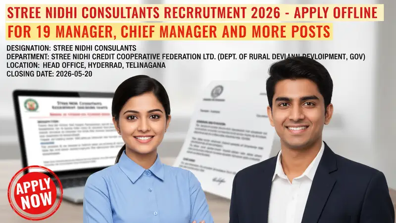 Stree Nidhi Consultants Recruitment 2026