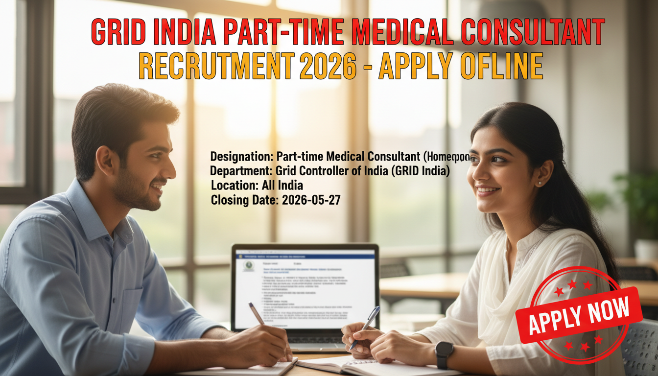 Grid Controller of India (GRID India) Part-time Medical Consultant recruitment