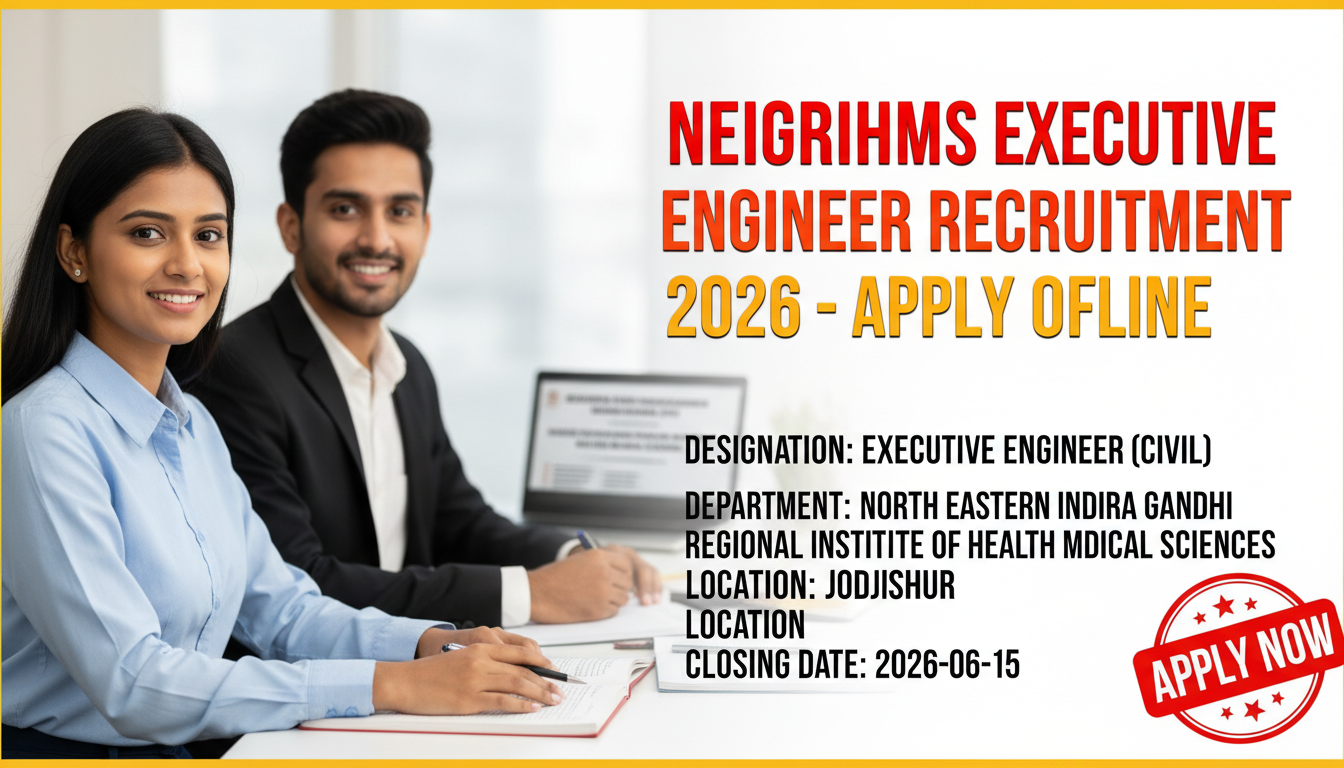 NEIGRIHMS Executive Engineer Recruitment