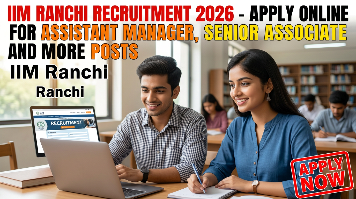 IIM Ranchi Recruitment 2026 notification for 4 contract positions