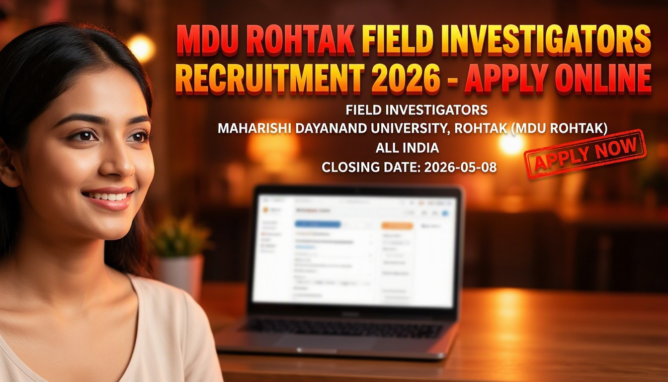 MDU Rohtak Field Investigator Recruitment 2026