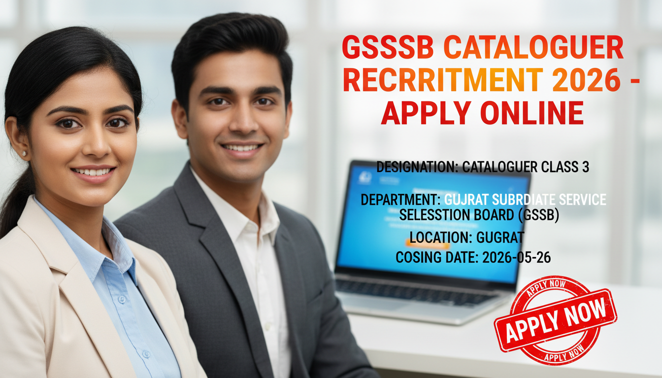 GSSSB Cataloguer Class 3 Recruitment 2026