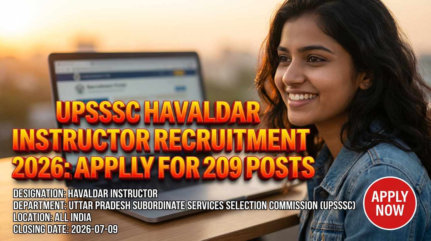 UPSSSC Havaldar Instructor Recruitment 2026