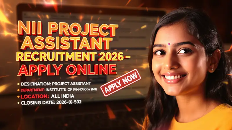 National Institute of Immunology (NII) Project Assistant recruitment