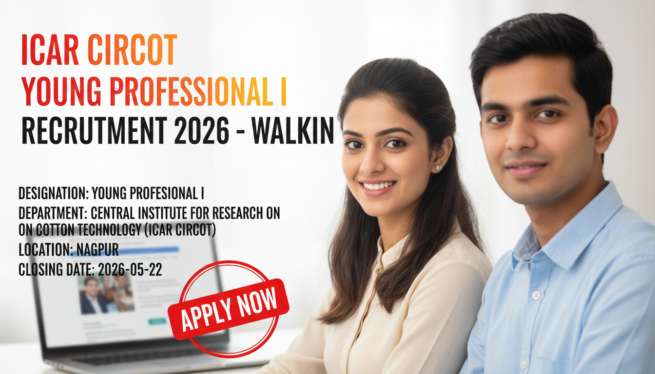 ICAR CIRCOT Young Professional I recruitment
