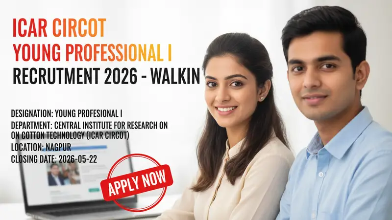 ICAR CIRCOT Young Professional I recruitment