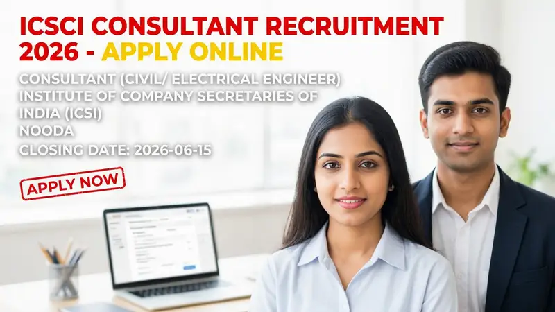 ICSI Consultant Recruitment 2026 for Civil and Electrical Engineer positions