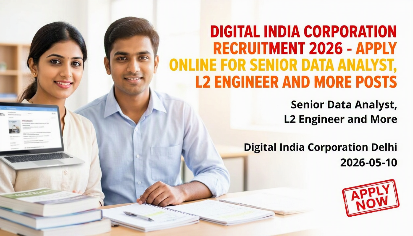 Digital India Corporation recruitment for Senior Data Analyst, L2 Engineer