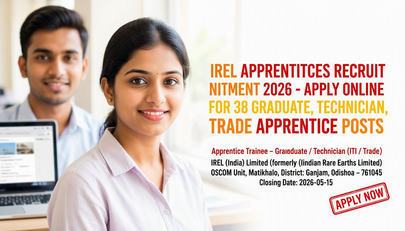 IREL (India) Limited Apprentice Trainee recruitment